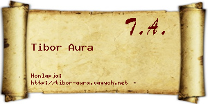 Tibor Aura névjegykártya